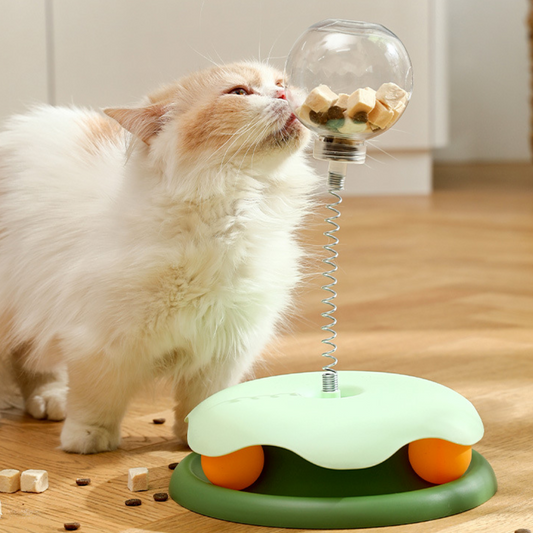 Cat Treat Leaking Dispenser Ball Tracks Toys