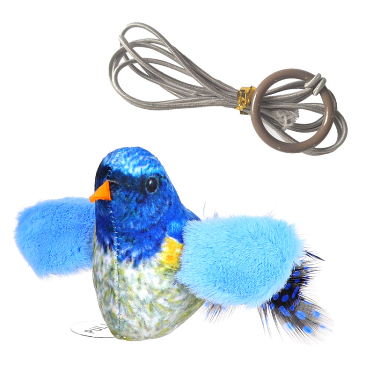 Realistic Bird Sound Interactive Cat Toys With Feather