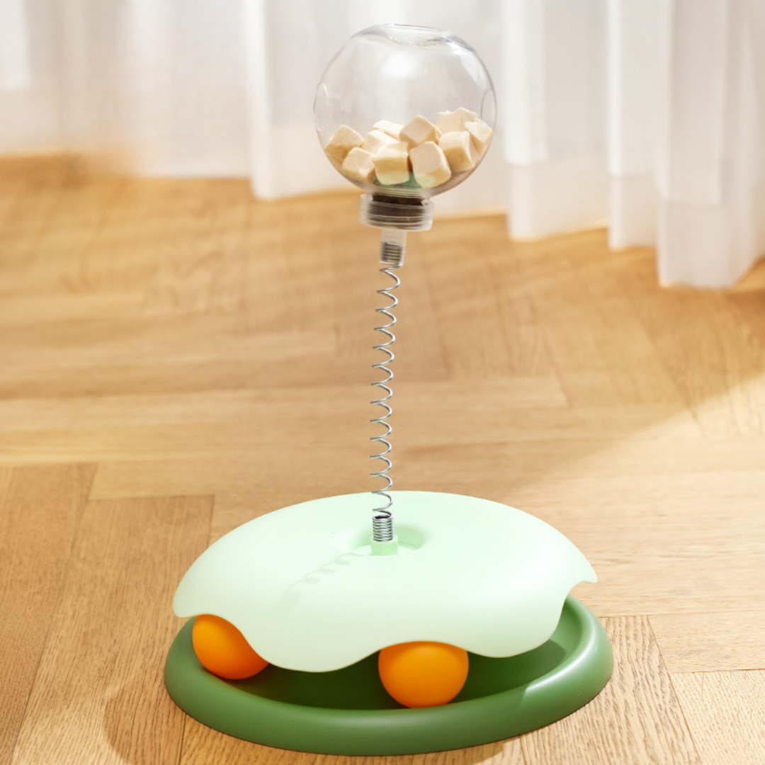 Cat Treat Leaking Dispenser Ball Tracks Toys