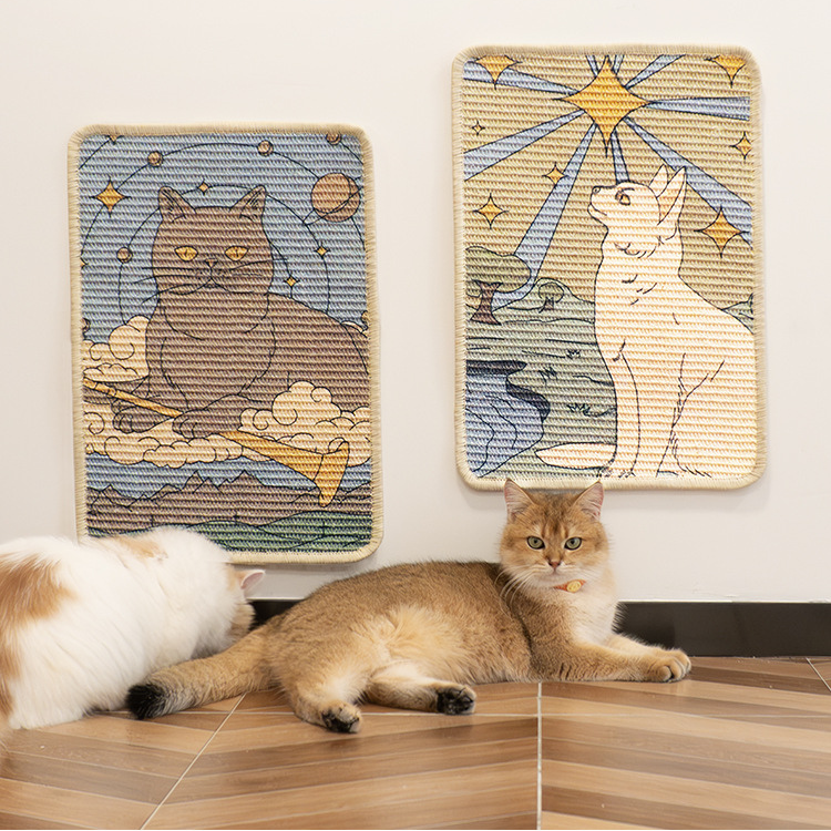 Decorative Art Sisal Cat Scratching Board