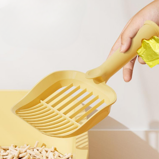 Cat Litter Shovel With Waste Bag Storage