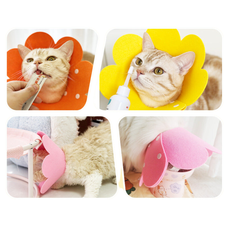 Flower Plush Collar Anti-licking Collar