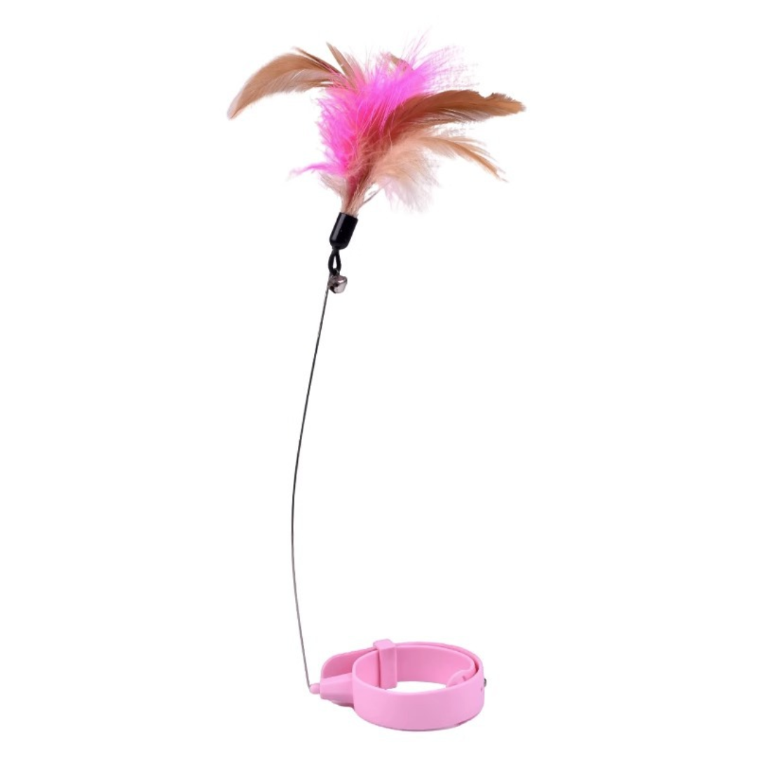 Cat Feather Collar Toys Interactive Teaser Toy