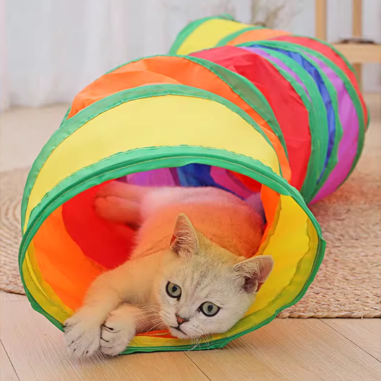 Foldable Cat Tunnel Toys For Indoor Cats