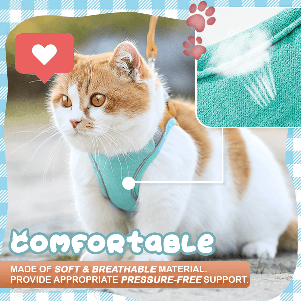 Cat Vest Harness Leash Set