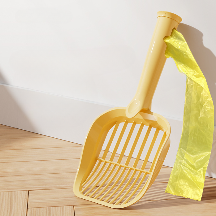 Cat Litter Shovel With Waste Bag Storage