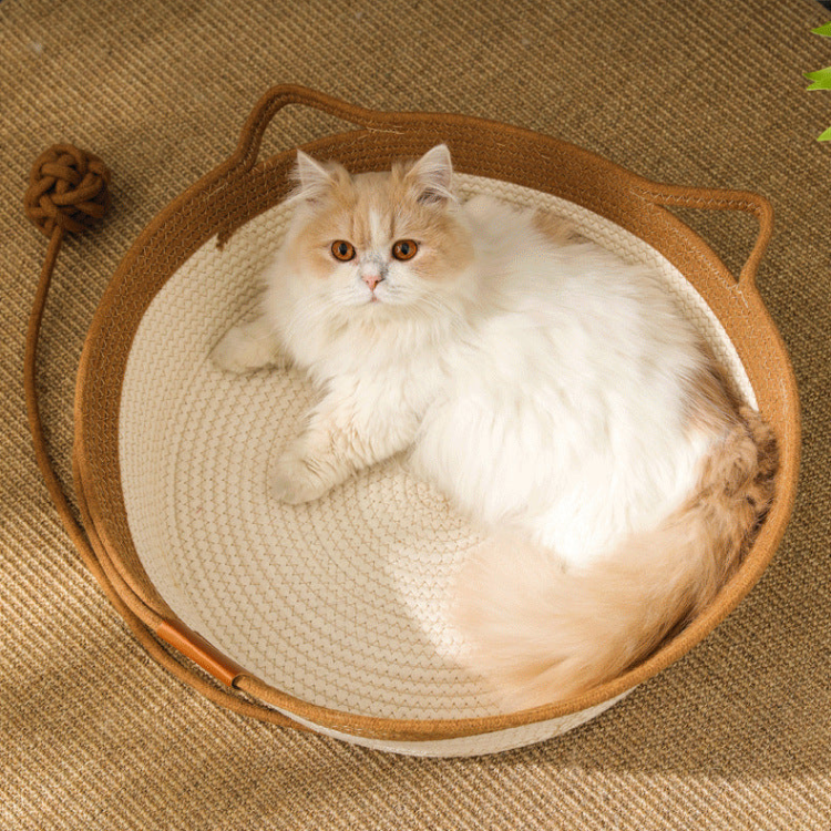 Woven Cat Bed Cotton Rope Bed Mat