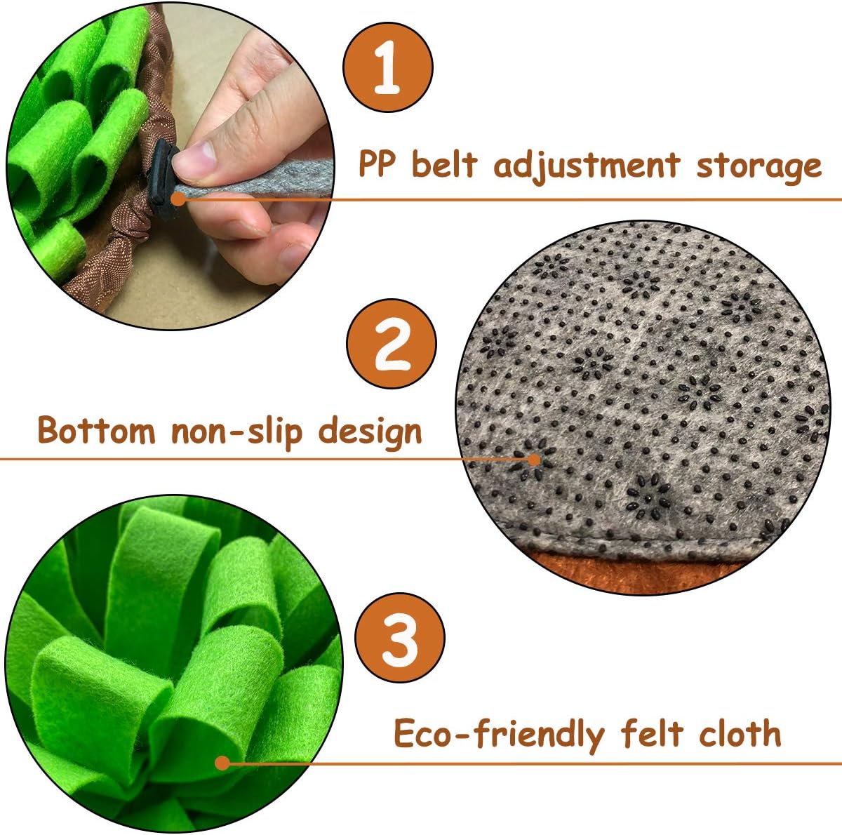 Pet Dog Snuffle Mat Sniffing Feeding Mat