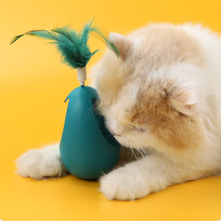 Catnip Ball Tumbler Toys With Feather