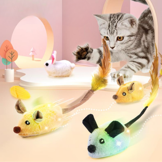 Interactive Electric Pet Mouse Rolling Cat Toys