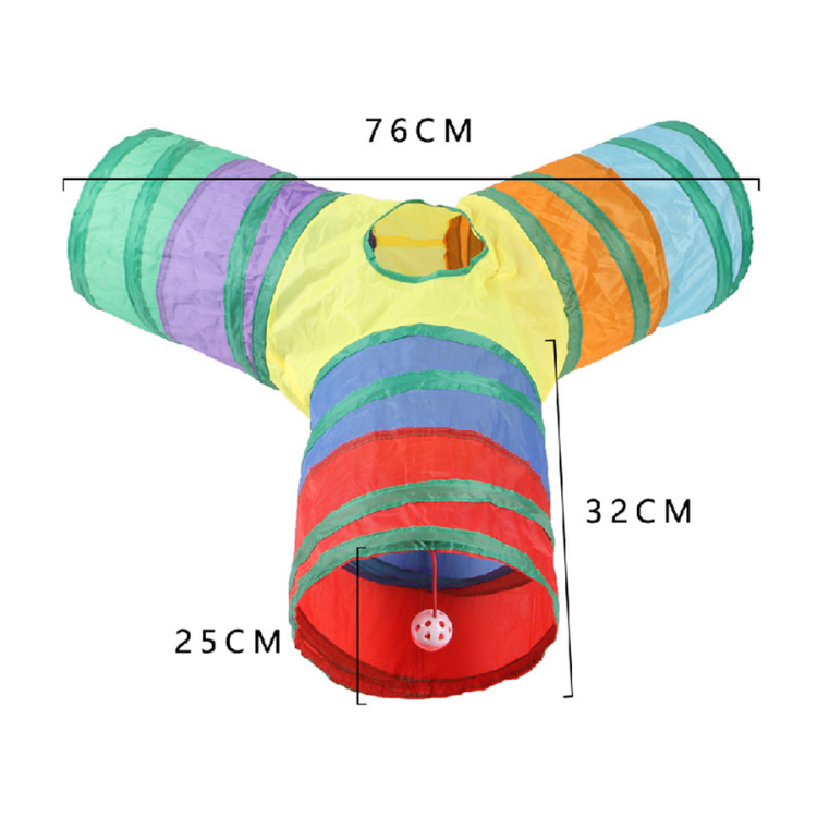 Foldable Cat Tunnel Toys For Indoor Cats