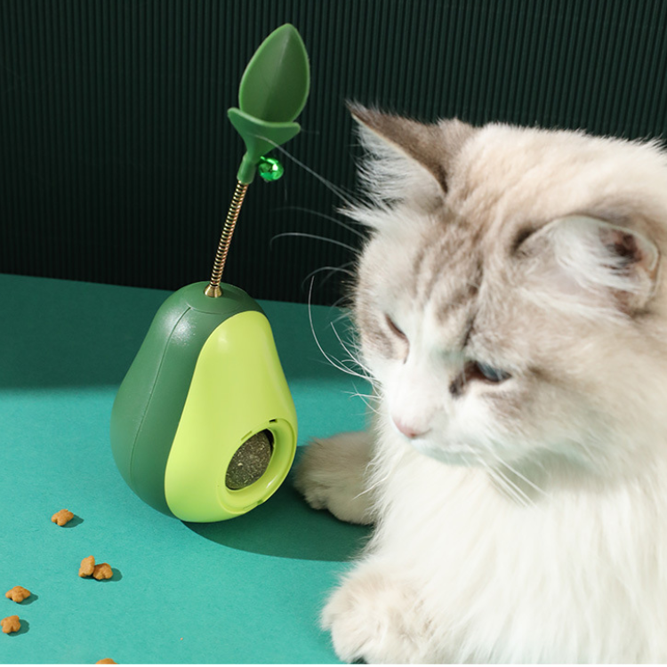 Avacado Tumbler Catnip Licking Treats Toys