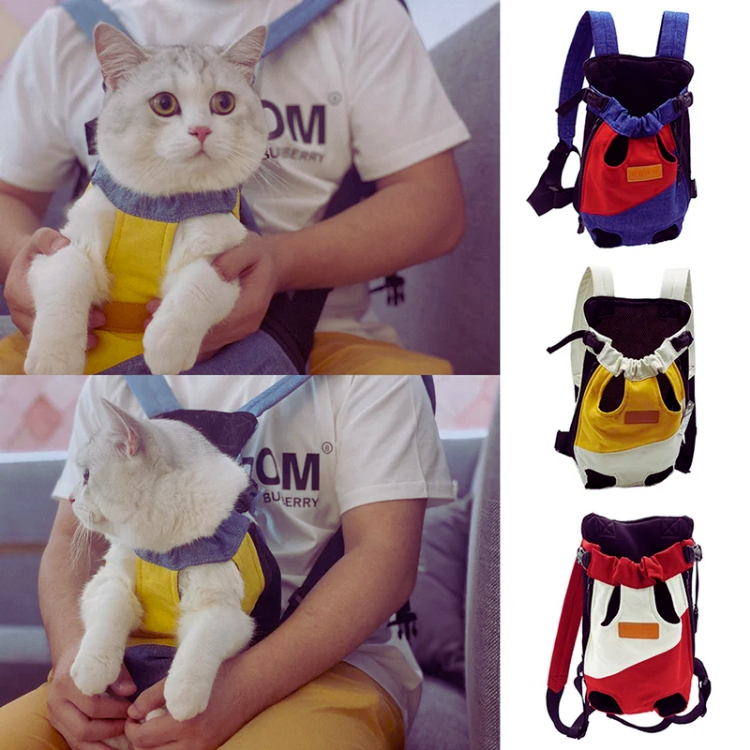 Cat Backpack Carrier Pet Canvas Carrying Bag