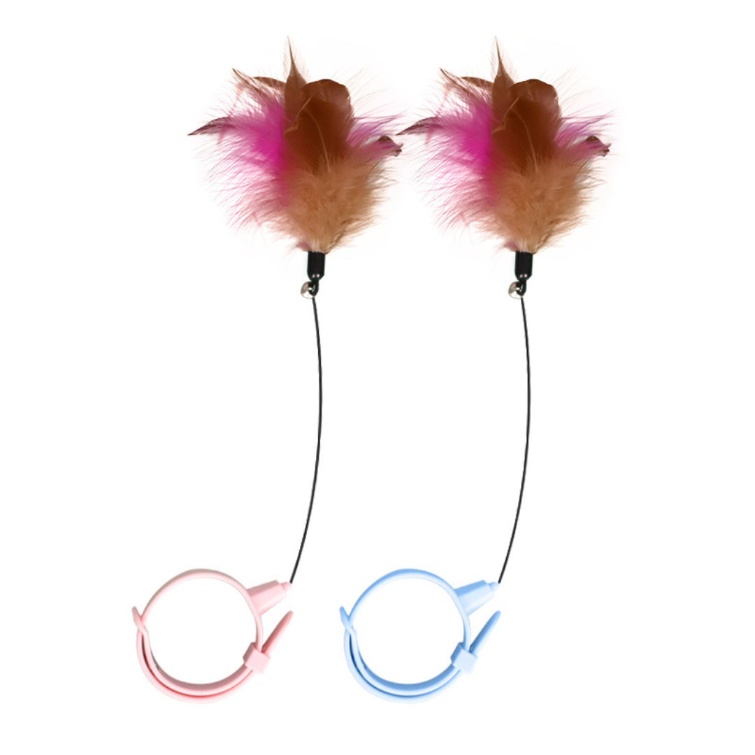 Cat Feather Collar Toys Interactive Teaser Toy